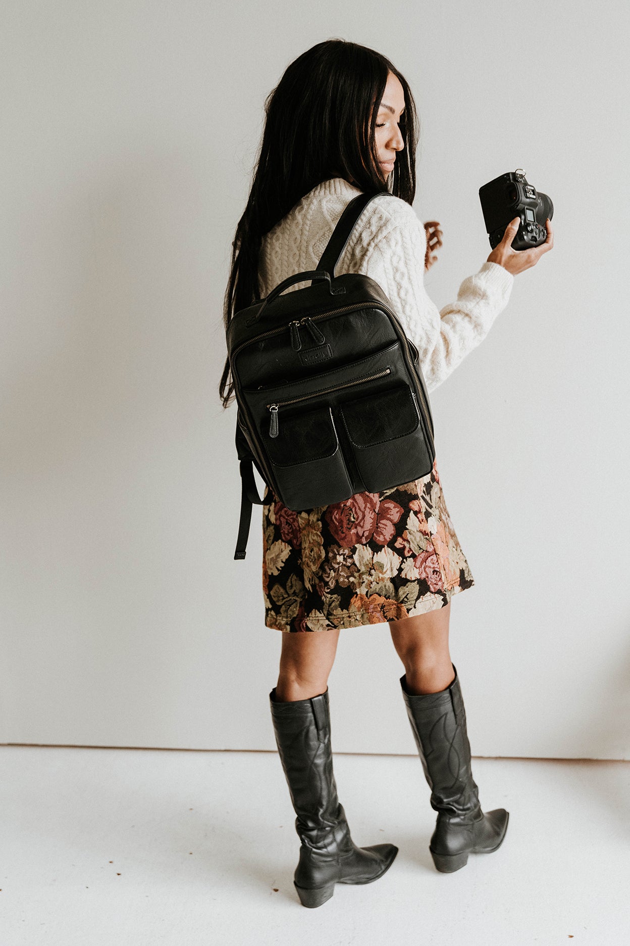 The Jenessa Midi- Mid-Size Camera Backpack